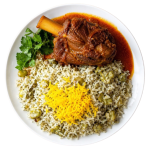 باقالی پلو با ماهیچه