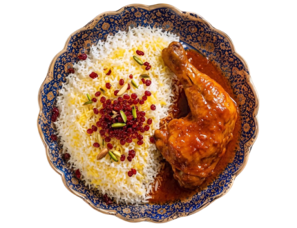 زرشک پلو با مرغ