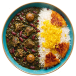 چلو خورشت قرمه سبزی