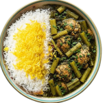 چلو خورشت کرفس با مرغ
