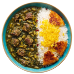 چلو خورشت کرفس با گوشت