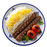 چلو کباب کوبیده