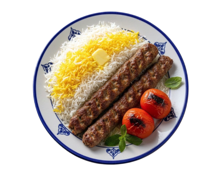 چلو کباب کوبیده